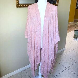 Mauve Pink Mark New York Sequin Duster Wrap